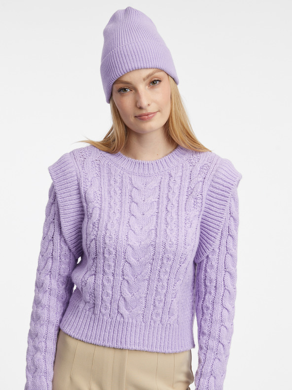 Orsay ORSAY világos lila női bordás sapka