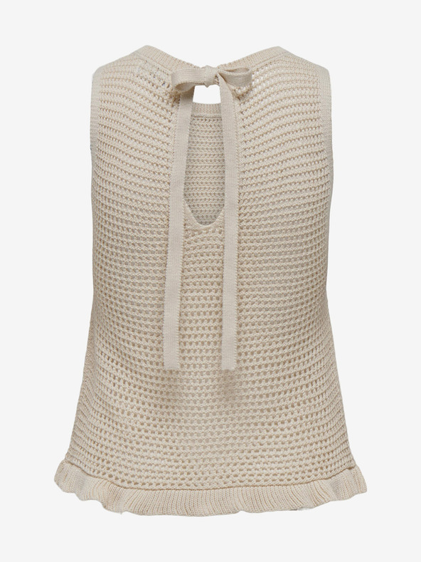 Jacqueline de Yong Bézs női kötött felső JDY Tikka