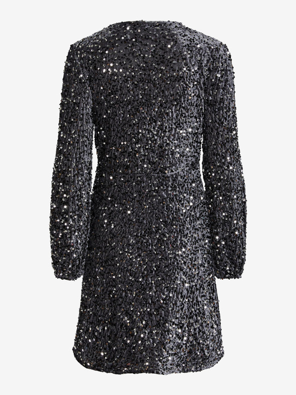 Pieces Szürke női flitteres ruha Pieces Kam Kam