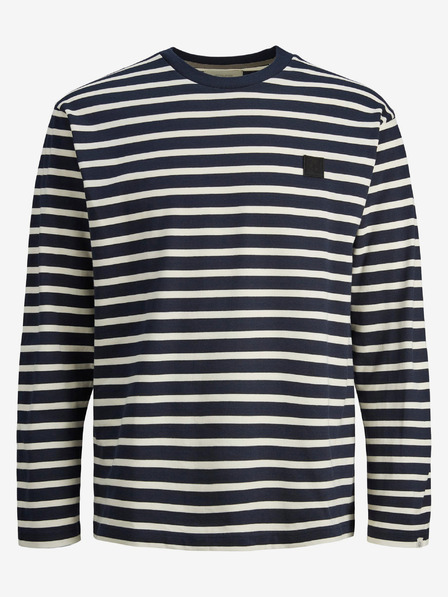 Jack & Jones Sötétkék férfi Jack & Jones Badge csíkos póló