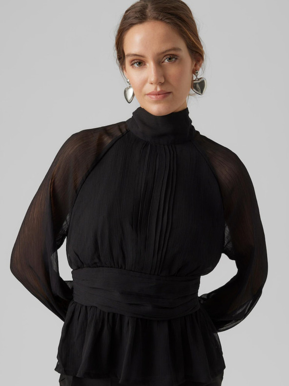 AWARE by VERO MODA Fekete női blúz AWARE by VERO MODA Gaila Gisela