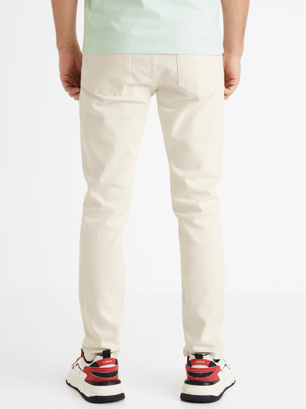 Celio Krémszínű férfi slim fit farmernadrág Celio C25 Dolasi