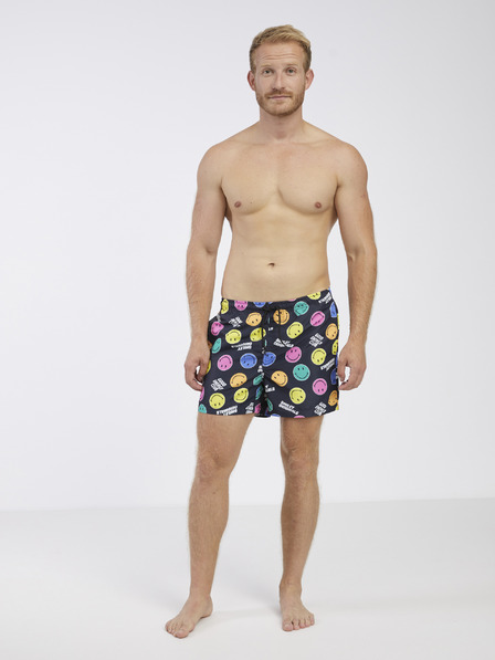 ONLY & SONS Fekete férfi mintás fürdőruha ONLY & SONS Ted