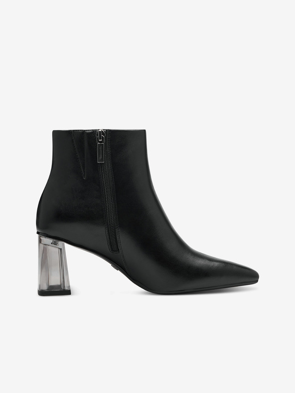 Tamaris Fekete női bokacsizma sarokkal Tamaris