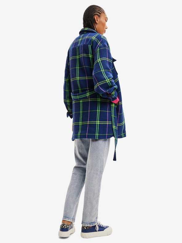 Desigual Desigual Paris kék kockás ingkabát Desigual Paris kék kockás ingkabát