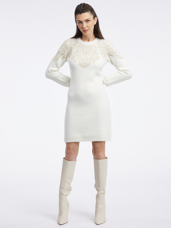 Orsay ORSAY krémszínű női pulóver ruha