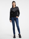 Orsay ORSAY fekete női mintás pulóver