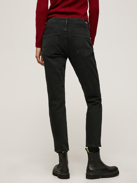 Pepe Jeans Fekete női mom fit farmer Pepe Jeans Violet