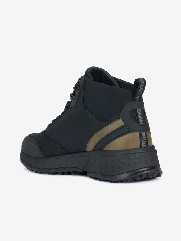 Geox Fekete férfi bokacipő bőr részleteivel Geox Sterrato