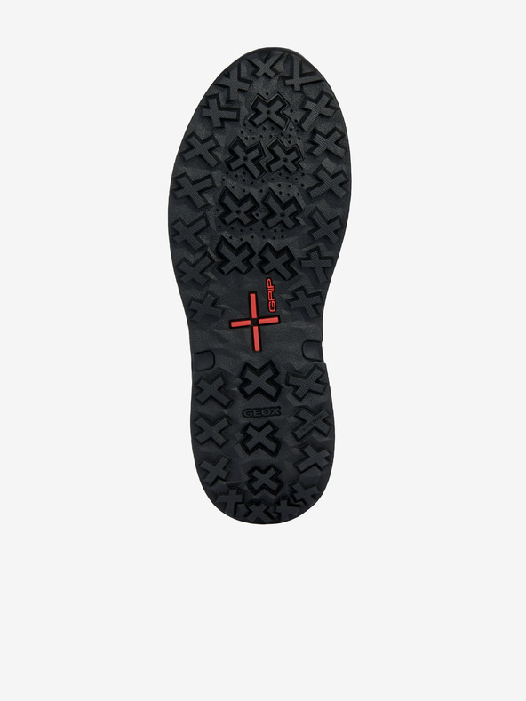 Geox Fekete férfi bokacipő bőr részleteivel Geox Sterrato