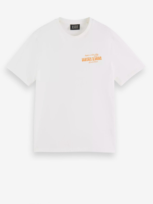 Scotch & Soda Fehér férfi Scotch & Soda póló