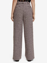 Scotch & Soda Bézs női gyapjúkeverékből készült mintás nadrág Scotch & Soda