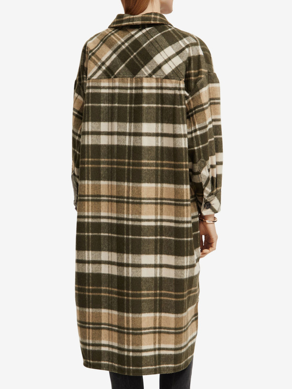 Scotch & Soda Barna női könnyű női ingkabát gyapjú keverékkel Scotch & Soda