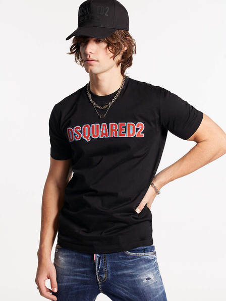 DSQUARED2 Fekete férfi póló DSQUARED2