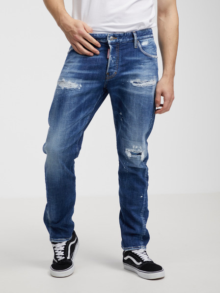 DSQUARED2 Kék férfi egyenes szabású farmer DSQUARED2
