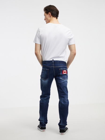 DSQUARED2 Kék férfi egyenes szabású farmer DSQUARED2