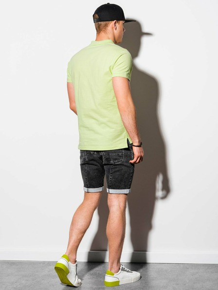 Ombre Clothing Világoszöld Férfi basic póló póló Ombre ruházat