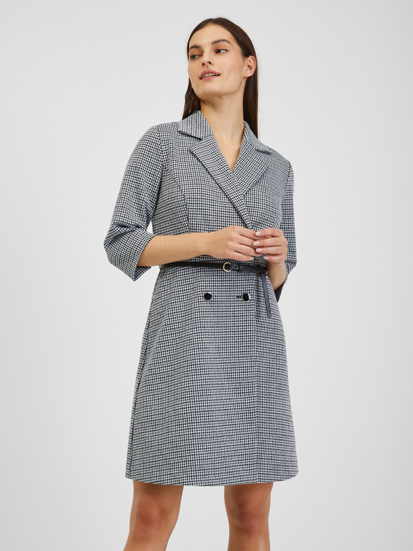 Orsay ORSAY fehér-piros mintás női ruha