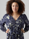Vero Moda Curve Sötétkék női mintás pólóruha VERO MODA Abbi Abbi