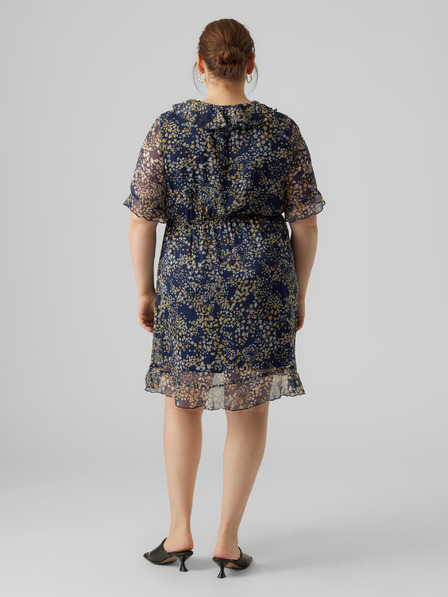 Vero Moda Curve Sötétkék női mintás ruha by VERO MODA CURVE Dora Dora