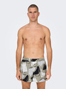 ONLY & SONS Szürke férfi mintás fürdőruha ONLY & SONS Todd