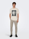ONLY & SONS Bézs színű férfi póló ONLY & SONS Oren