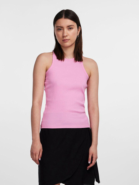 Pieces Rózsaszín női bordázott Basic Tank Top Pieces kézzel
