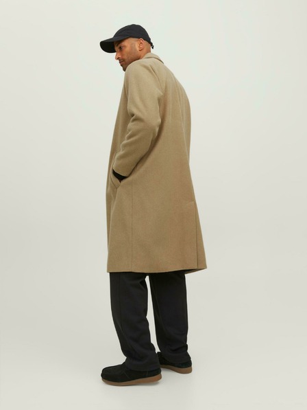 Jack & Jones Jack & Jones Harry Beige Férfi gyapjúkeverék kabát