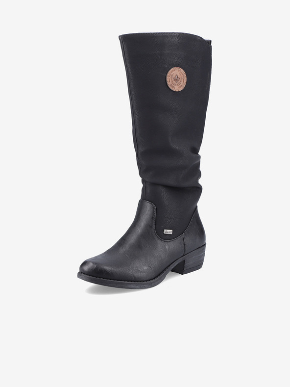 Rieker Fekete női szigetelt Rieker csizma