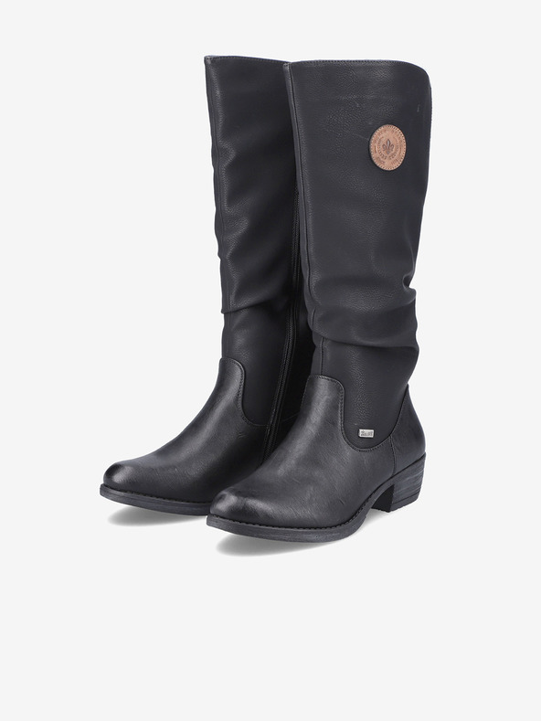 Rieker Fekete női szigetelt Rieker csizma