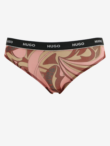 HUGO Rózsaszín HUGO női mintás bugyi