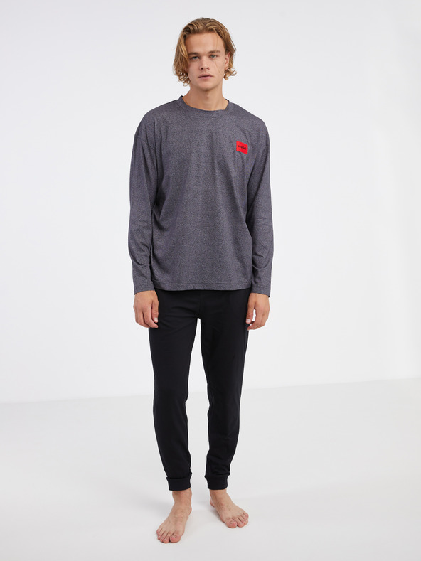 HUGO Férfi fekete és szürke HUGO pizsama