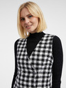 Orsay ORSAY fehér-fekete női kockás ruha