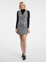 Orsay ORSAY fehér-fekete női kockás ruha