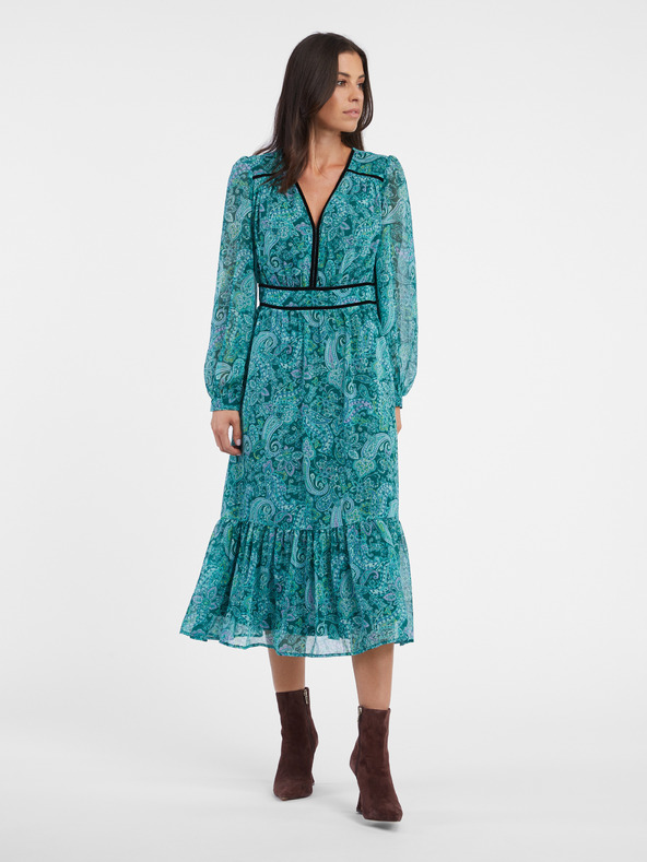 Orsay ORSAY türkiz női mintás midi