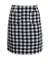 Orsay ORSAY fehér-fekete kockás női szoknya
