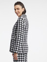 Orsay ORSAY fehér-fekete női kockás kabát