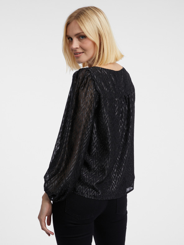Orsay ORSAY fekete mintás női blúz