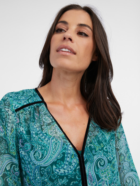 Orsay ORSAY türkiz női mintás blúz