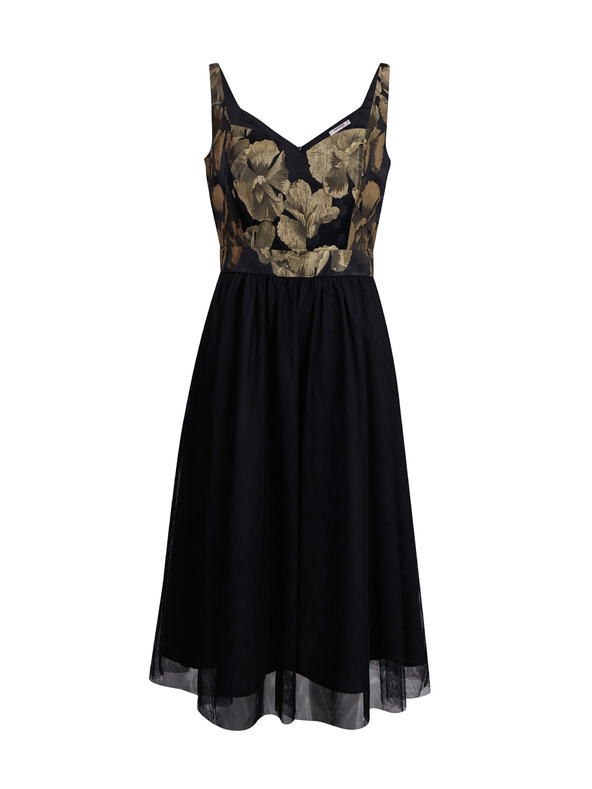 Orsay ORSAY arany és fekete női virágos ruha