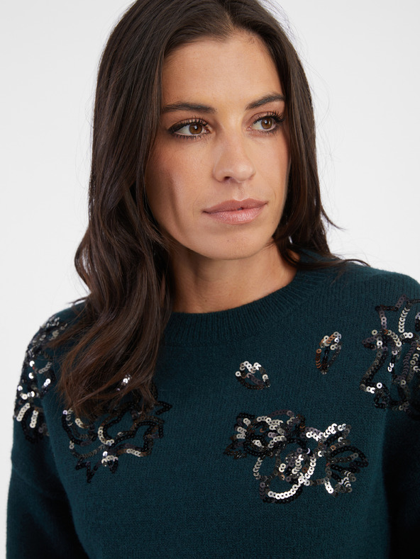 Orsay ORSAY női petrol színű pulóver