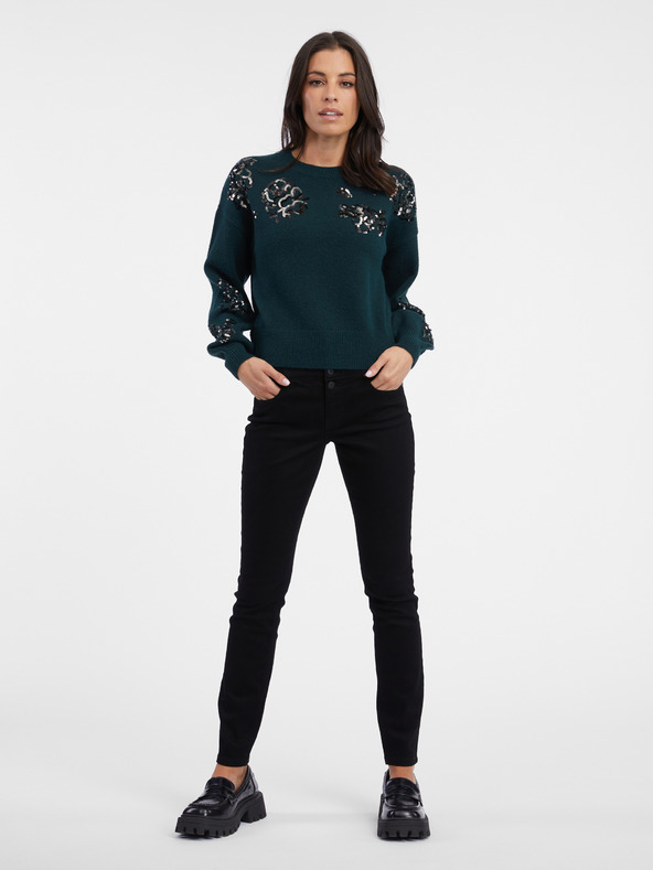 Orsay ORSAY női petrol színű pulóver