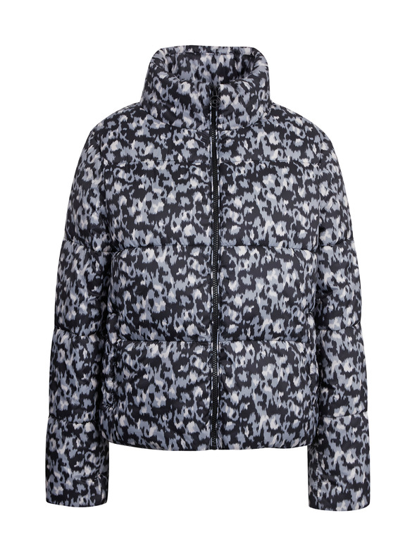 Orsay ORSAY szürke és fekete női mintás steppelt kabát