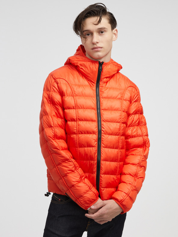 Diesel Diesel piros férfi steppelt télikabát