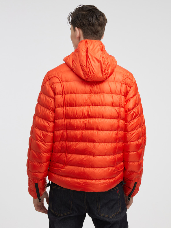 Diesel Diesel piros férfi steppelt télikabát