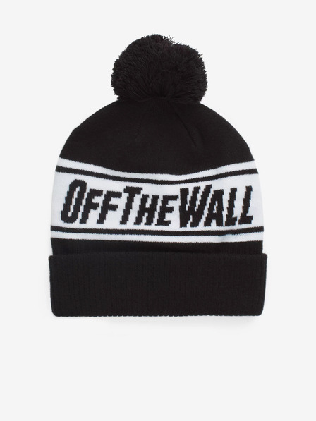 Vans Fehér és fekete férfi mintás téli sapka pomponnal VANS