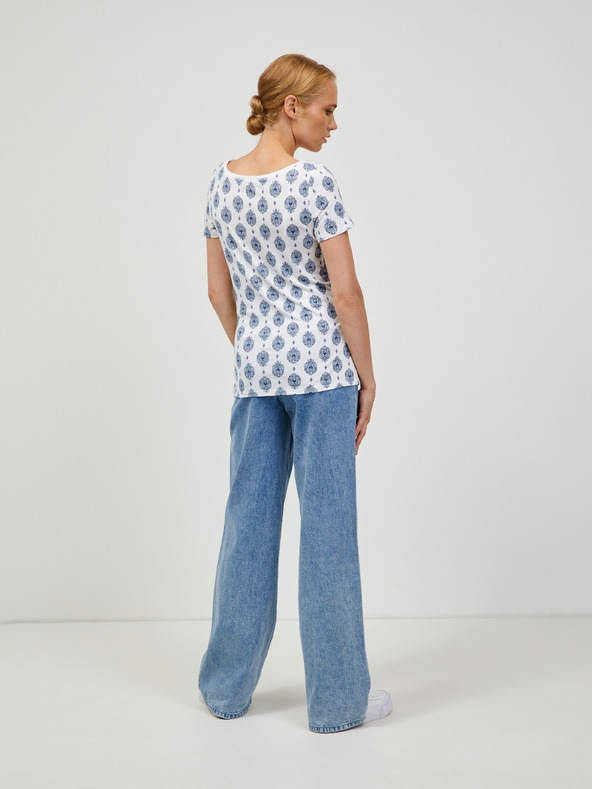 Orsay ORSAY kék-fehér mintás póló