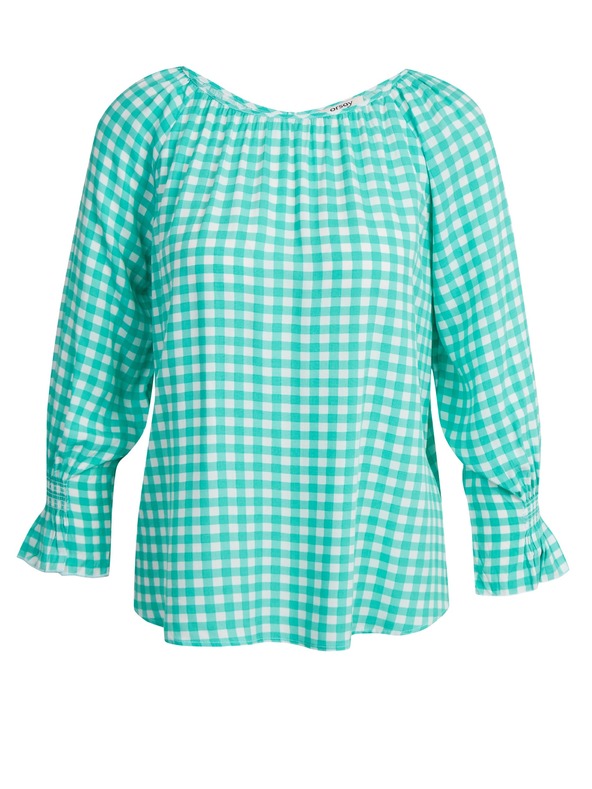 Orsay ORSAY világoszöld kockás blúz