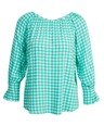 Orsay ORSAY világoszöld kockás blúz