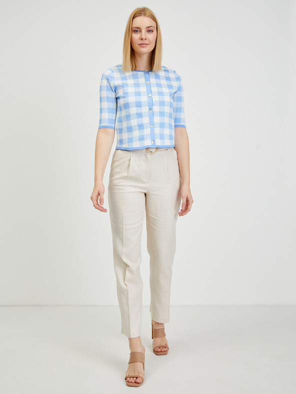 Orsay ORSAY világoskék kockás női kardigán